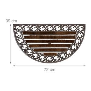 2 x Fußabtreter Gusseisen halbrund 72 x 39 cm