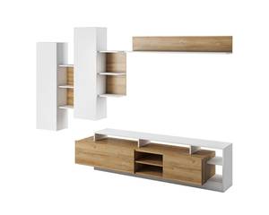 Wohnwand ALVA 4-teilig Braun - Holzwerkstoff - 190 x 168 x 43 cm