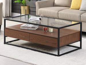 Table basse CAMATA Marron - Bois manufacturé - 60 x 45 x 120 cm