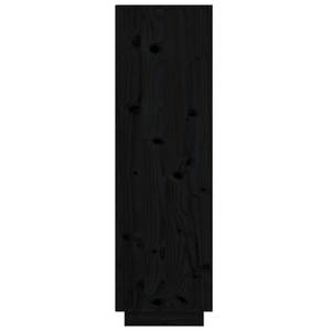 Highboard DE4436 Schwarz - Massivholz - 35 x 117 x 38 cm