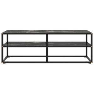 TV-Schrank D382 Marmor Schwarz Dekor