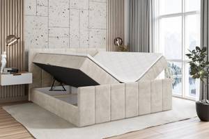 Boxspringbett MOETI-Z Beige - Breite: 120 cm - H4