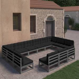 Salon de jardin (lot de 13) 3009761-2 Anthracite - Gris