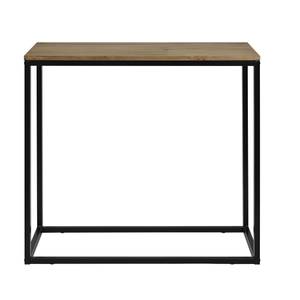 Table console Icub 35x70x82h cm Noir Noir - Bois massif - Bois/Imitation - 70 x 82 x 35 cm