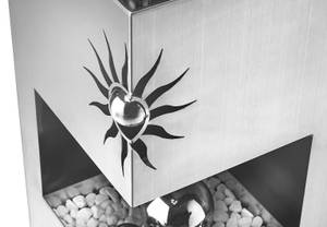 Pflanzkübel BULLET Silber - Metall - 25 x 101 x 25 cm