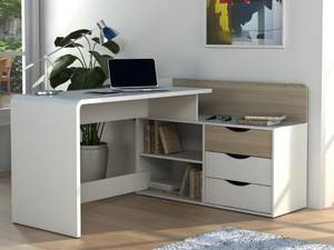 Bureau traditionnel DECLAN Beige - Bois manufacturé - 112 x 79 x 148 cm