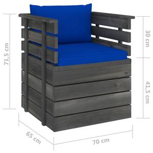 Garten-Lounge-Set (5-teilig) 3005334 Blau