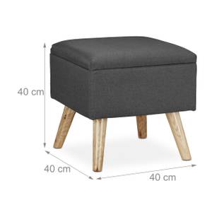 Hocker mit Stauraum Grau