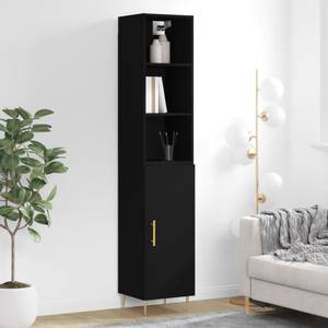 Highboard DE4089 Schwarz - Holzwerkstoff - 34 x 180 x 35 cm