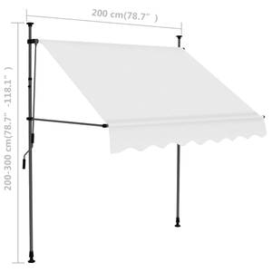 Einziehbare Markise 3000948-1 Breite: 200 cm