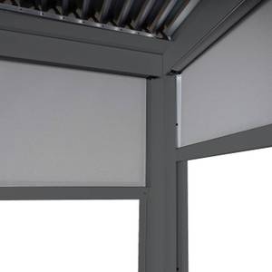 Seitenwand für Pergola L41 Grau - Textil - 338 x 206 x 1 cm