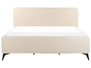 Doppelbett VALOGNES Beige - Schwarz - Creme - 192 x 110 cm