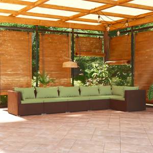 Salon de jardin (lot de 6) 3013632-19 Marron - Vert