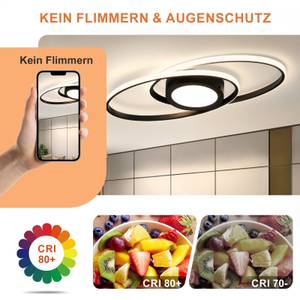 LED Deckenleuchte Einäugig Schwarz