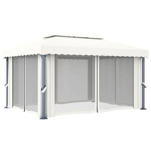 Pavillon mit Vorhang 3000568 Weiß - 400 x 264 cm