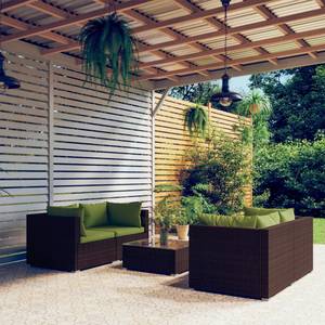 Salon de jardin (lot de 5) 3013630-2 Marron - Vert