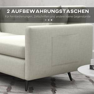 3-Sitzer-Sofa 839-730V70BG Beige - Textil - 73 x 72 x 165 cm