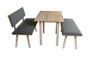 Essgruppe 'Die Klassische'Ti II(3er Set) Braun - Holzwerkstoff - Kunststoff - Massivholz - Holzart/Dekor - 48 x 87 x 125 cm