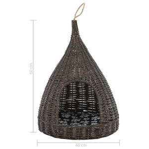 Maison de chat 298273 Gris - Fibres naturelles - Bois/Imitation - 40 x 60 x 40 cm