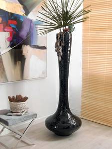 Glas verzierte Krug Canapo Vase Schwarz - Glas - 60 x 154 x 60 cm