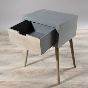 Nachttisch Kiefer grau 1 Schublade Grau - Holzwerkstoff - 30 x 57 x 40 cm
