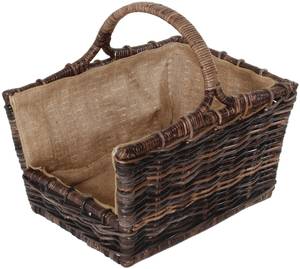 Kaminholzkorb FIREW 29242-17 Braun - Rattan - 38 x 33 x 50 cm