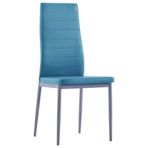 Esstisch und Stühle Blau - Tiefe: 120 cm