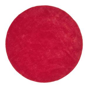 Kurzflor-Teppich aus 100% Baumwolle Rot - 150 x 150 cm