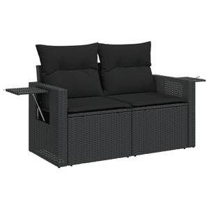 Gartensitzgruppe K3854(8-tlg) Schwarz - Massivholz - 69 x 62 x 62 cm