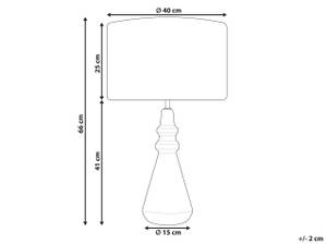 Tischlampen CERILLOS Schwarz - Weiß - Keramik - 40 x 66 x 40 cm