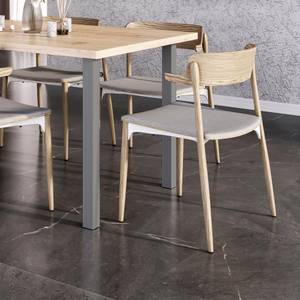 Quadratische Beine für Tisch, 50x50mm Grau - Metall - 21 x 7 x 74 cm