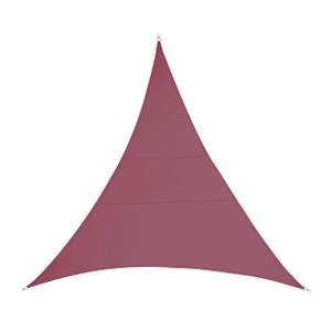 Voile d'ombrage triangle PES rouge foncé 400 x 315 cm