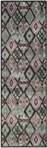 Teppich Salma Grau - Multicolor - 75 x 230 cm