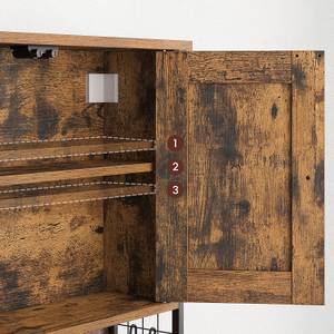 Badezimmerschrank Wandschrank Braun - Holzwerkstoff - 16 x 60 x 60 cm