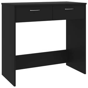 Bureau Noir - Bois manufacturé - Bois massif - 80 x 75 x 80 cm