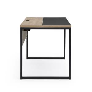 Schreibtisch NOEL 140x70cm Schwarz - Eiche Sand Dekor - Breite: 140 cm