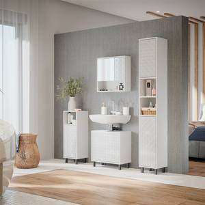 Mobilier de salle de bains Agasta Blanc