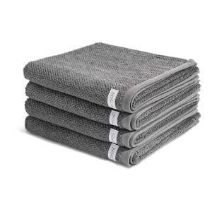 Selection set de serviettes set de 4 Graphite