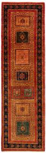 Tapis de couloir Kashkuli XLVIII Rouge - Textile - 82 x 1 x 288 cm