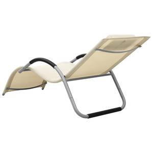 Chaise longue (lot de 2) 3008892-2 Blanc crème - Nombre de pièces dans le lot : 2