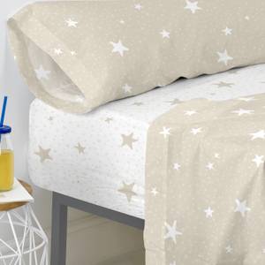 Little star Spannbetttuch Beige - Textil - 4 x 90 x 200 cm