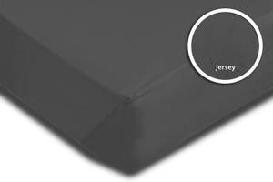 2 Bettlaken Jersey anthrazit 90x200 cm Grau - Textil - 90 x 25 x 200 cm