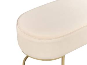 Banc MILRY Beige - Crème - Doré