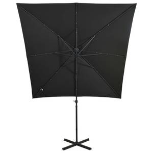 Parasol en porte-à-faux Noir - 250 x 230 x 250 cm