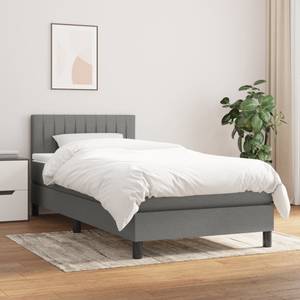 Boxspringbett 3017287-17 Dunkelgrau - Tiefe: 193 cm