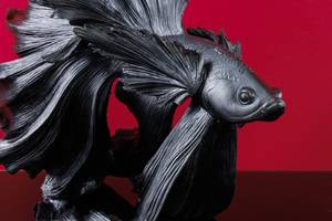 Deko Figur CROWNTAIL Schwarz