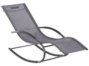 Chaise longue CARANO II Noir - Gris