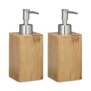 Distributeur de savon en bambou lot de 2 Lot de 2