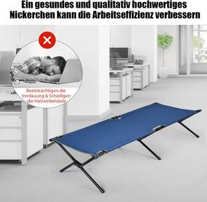 Campingbett OP70269 Blau - Metall - 67 x 42 x 190 cm