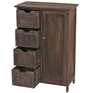 Commode D12 Marron - En partie en bois massif - 55 x 82 x 30 cm